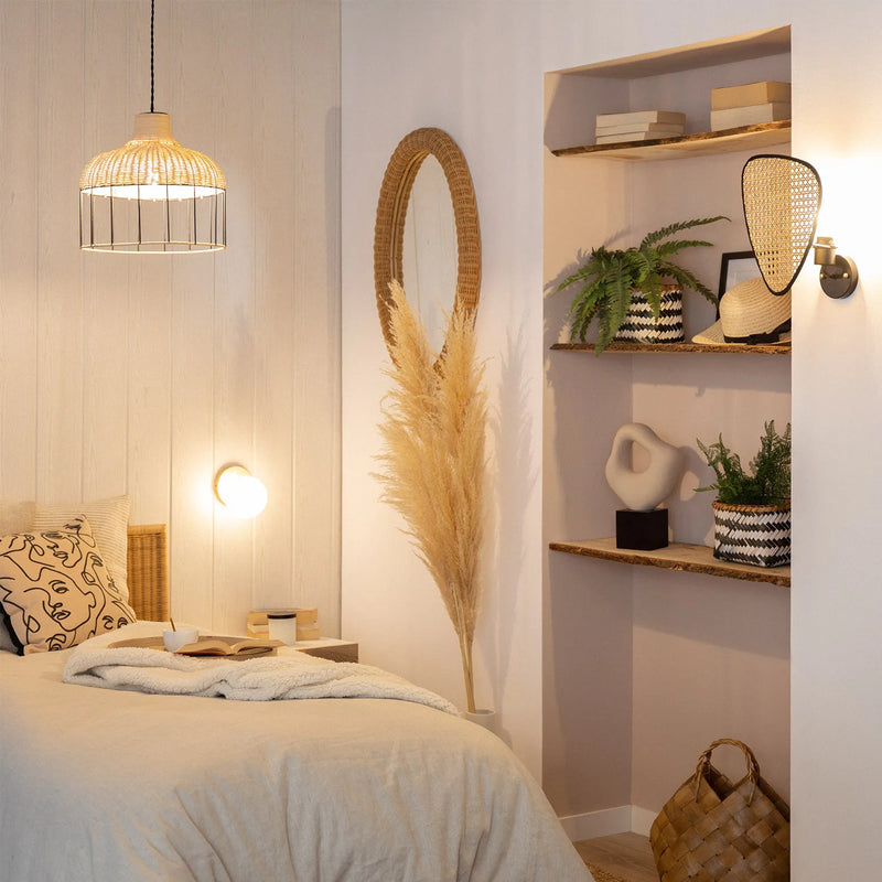 TECHBREY Applique murale en rotin Palm