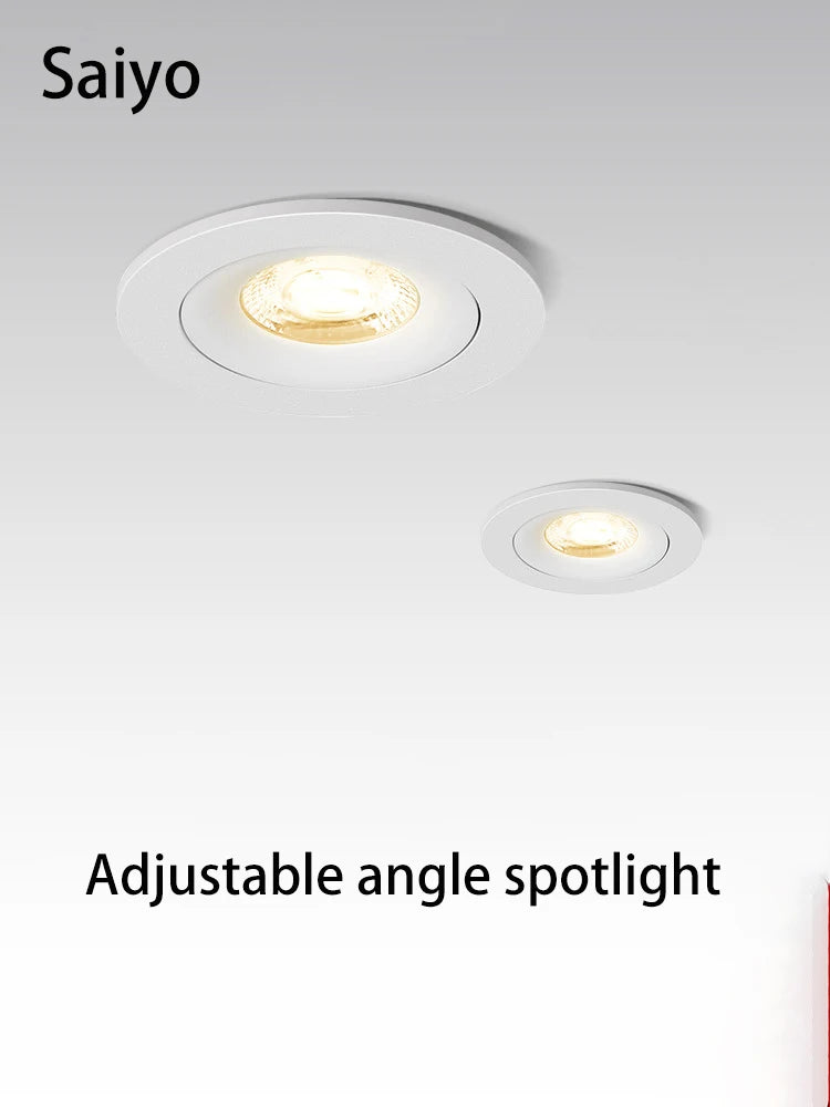 spot led encastré aluminium angle réglable éclairage intérieur