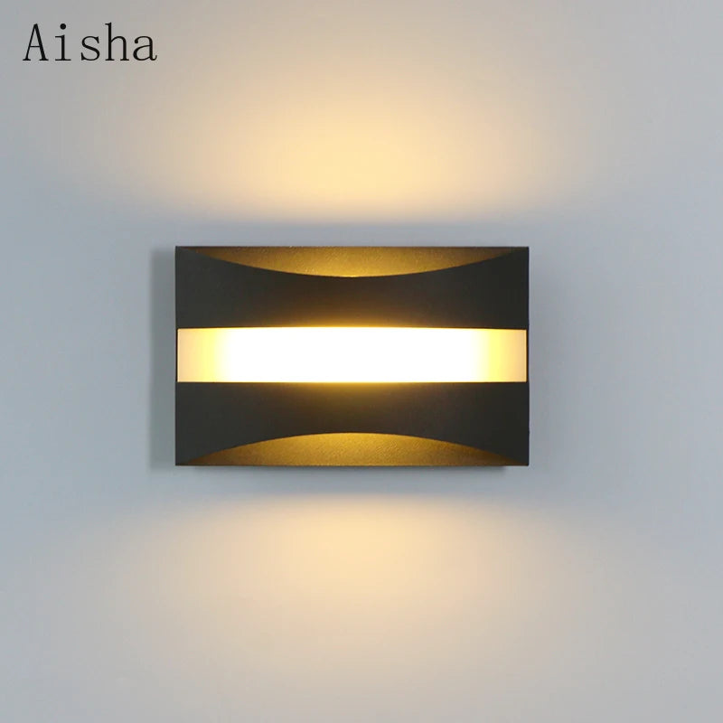 10W LED Wall Lamp Wrought Iron Wall Light Indoor Corridor Staircase Living Room Bedroom Bedside Decorative Lighting