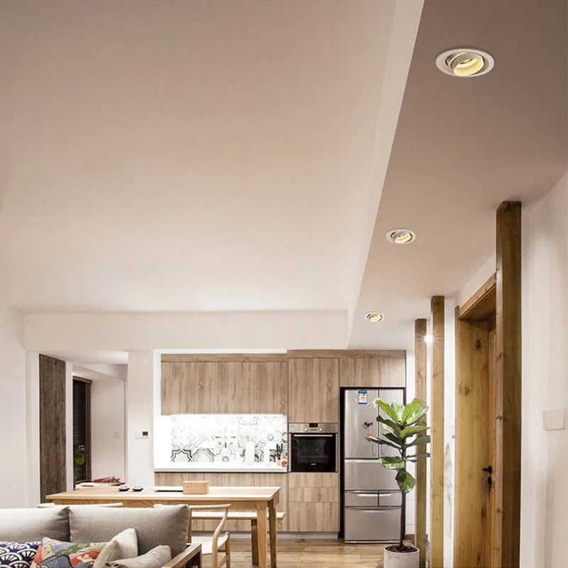 spot led encastrable d'intérieur à technologie cob avec zoom variable