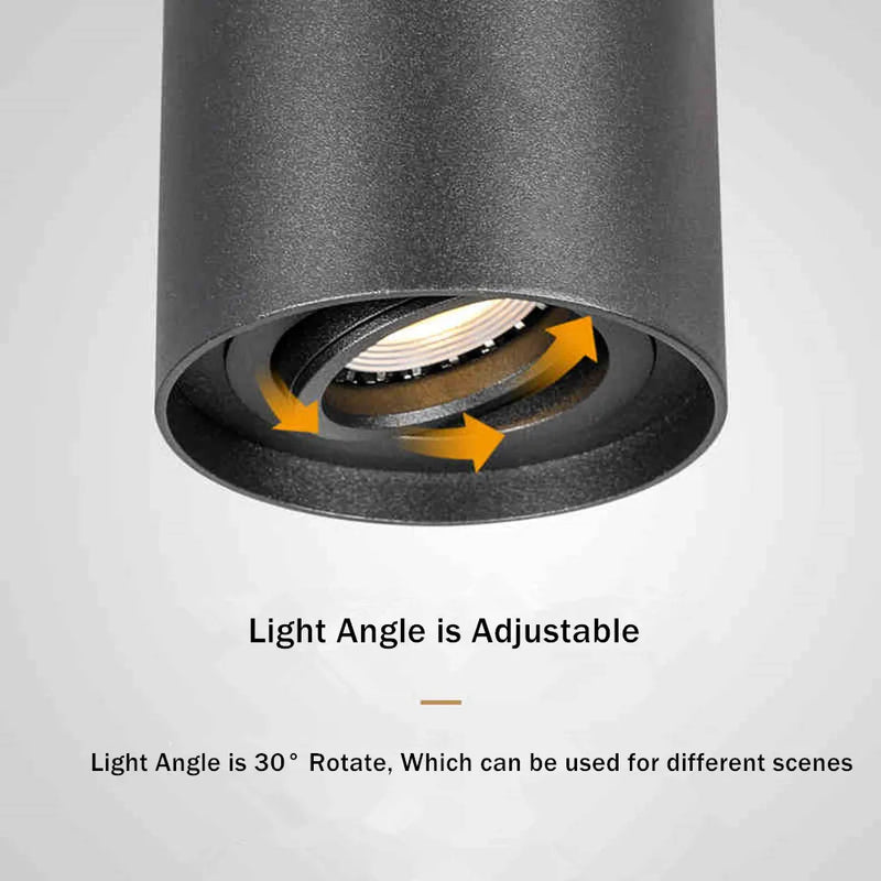 spot led gu10 réglable monté en surface pour plafond