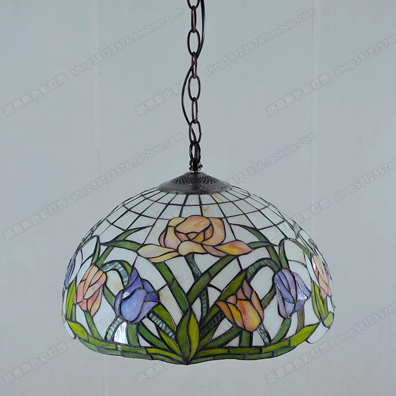 lustre en verre style antique pour restaurant et café