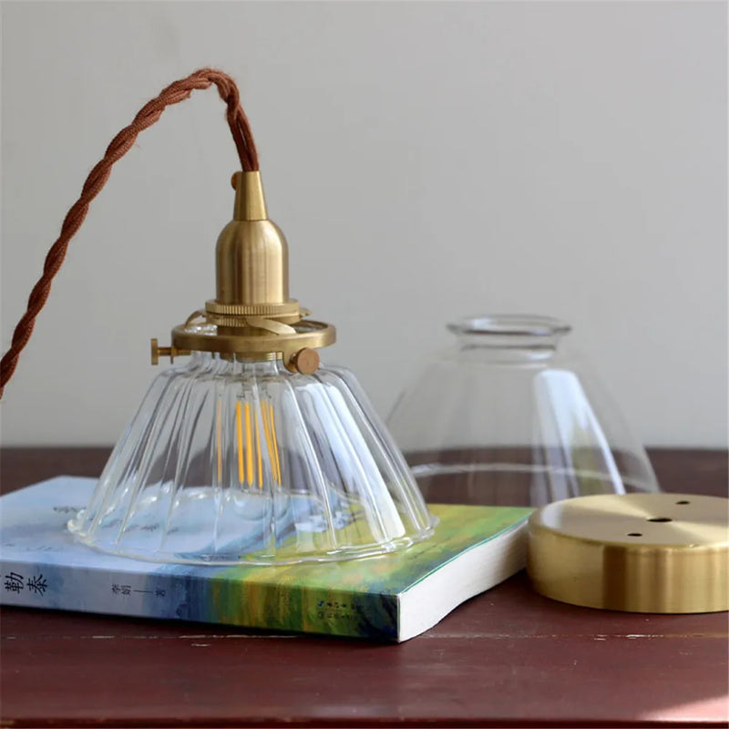 loft industriel led suspension lumière rétro laiton verre suspension antique droplight