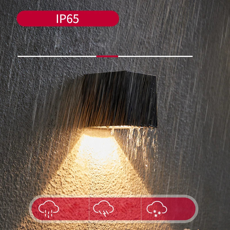 Applique solaire extérieure lumineuse appliques murales solaire petite Squa jardin couloir terrasse corps humain induction IP65 étanche Lighti