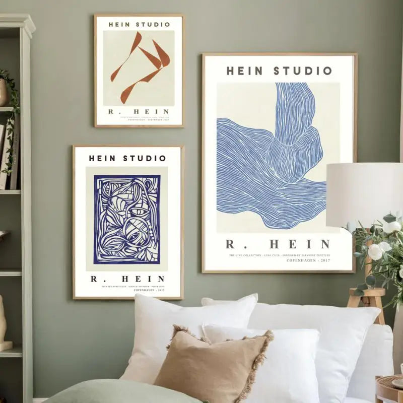 art mural géométrique abstrait moderne décoratif pour intérieur