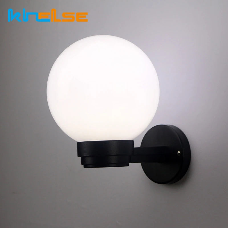 Moderne LED Globe Applique 15W Extérieur Étanche Jardin Appliques Murales Balcon Cour Ailse Escalier Extérieur Applique Murale