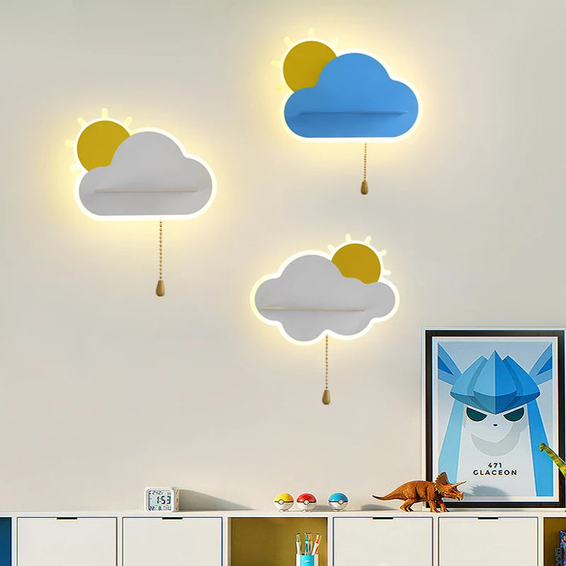 lampe de chevet en forme de nuage pour enfants