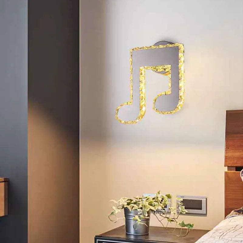 Applique murale en cristal moderne