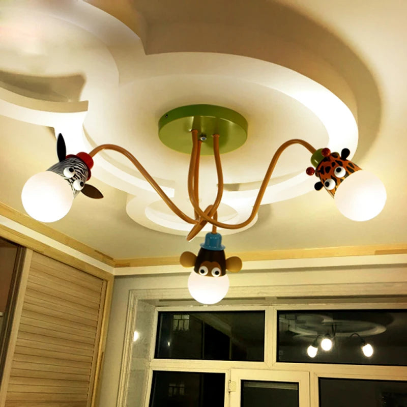 lustre animal pour chambre enfant et salle à manger