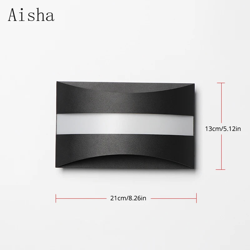 10W LED Wall Lamp Wrought Iron Wall Light Indoor Corridor Staircase Living Room Bedroom Bedside Decorative Lighting