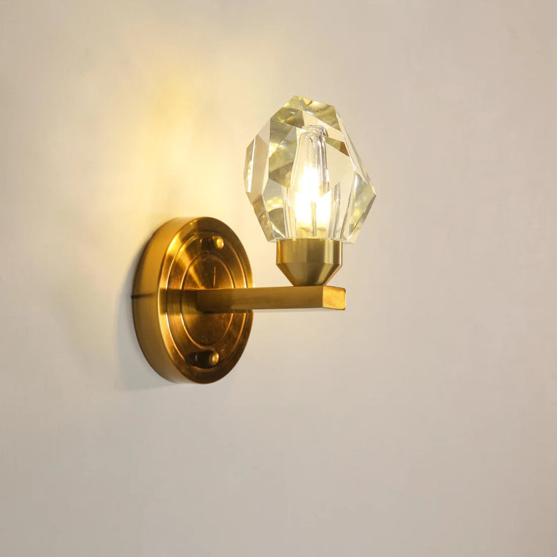 Applique murale LED cristal nordique diamant