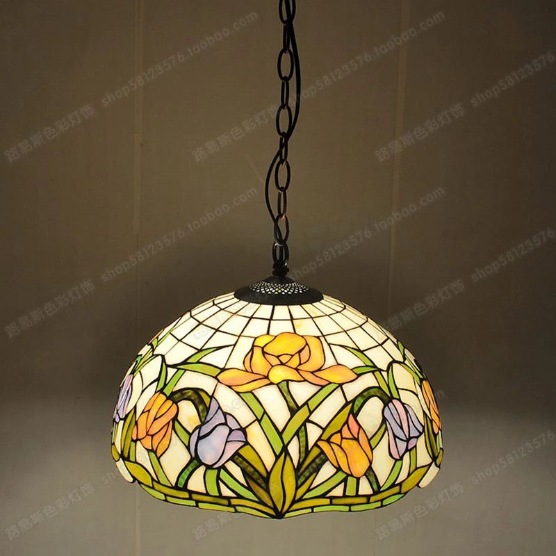 lustre en verre style antique pour restaurant et café