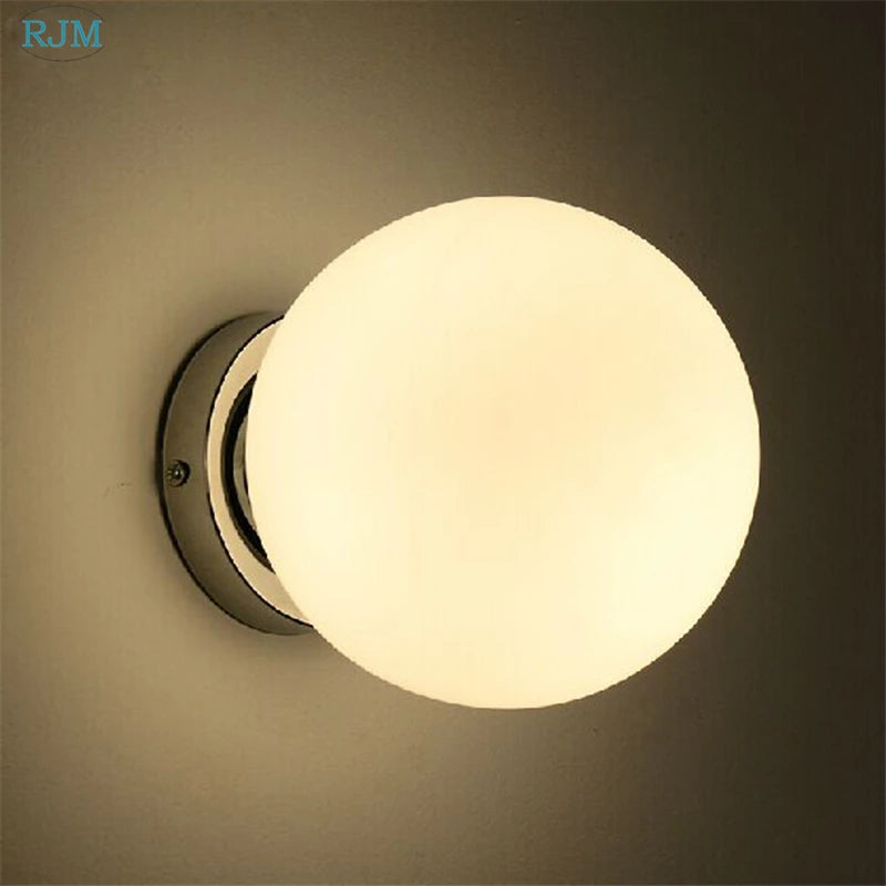 plafonnier moderne verre fer éclairage allée