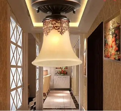 plafonnier Verre Vintage LED éclairage à la maison salon luminaires Luminaire lampara De Techo