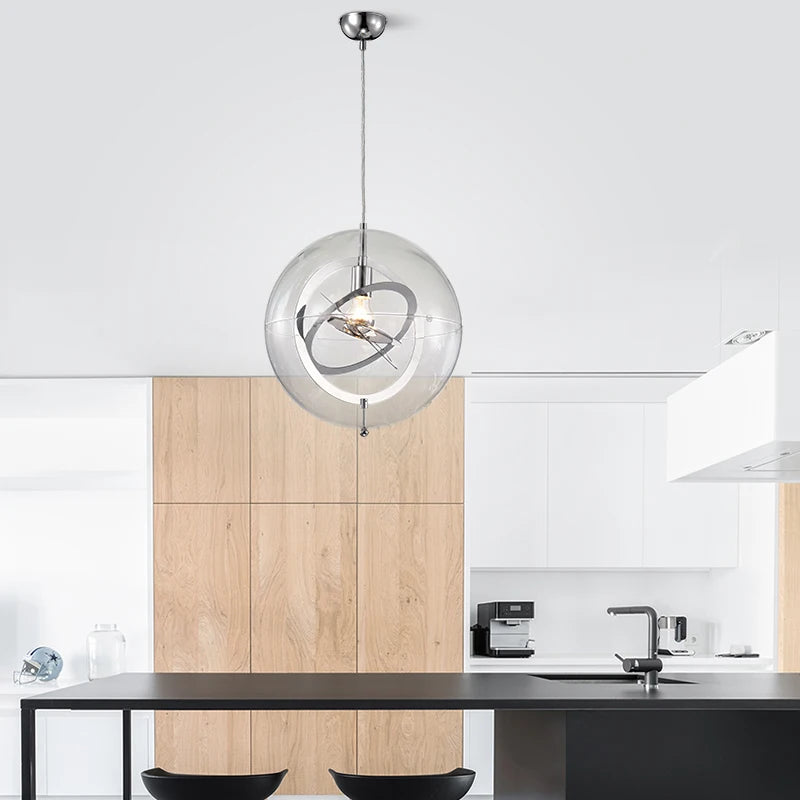 lustre étoile en verre design nordique personnalisé pour intérieur moderne