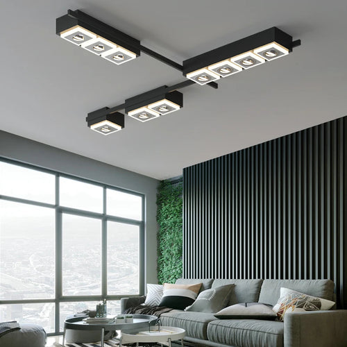 lustre moderne à leds pour éclairage intérieur et décoration