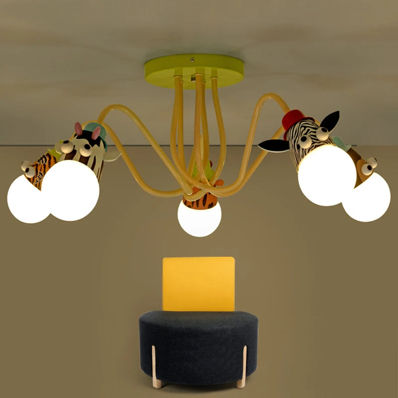 lustre animal pour chambre enfant et salle à manger