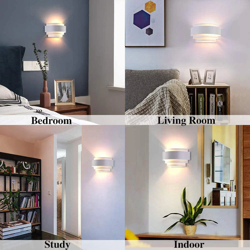 Style nordique éclairage intérieur E27 applique murale LED lumières moderne haut vers le bas lampe de chevet luminaire applique couloir intérieur salon chambre
