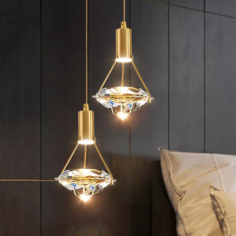 Thrisdar K9 cristal suspension LED lampe moderne Table de chevet suspension lampe cuisine salle à manger chambre lustre suspension