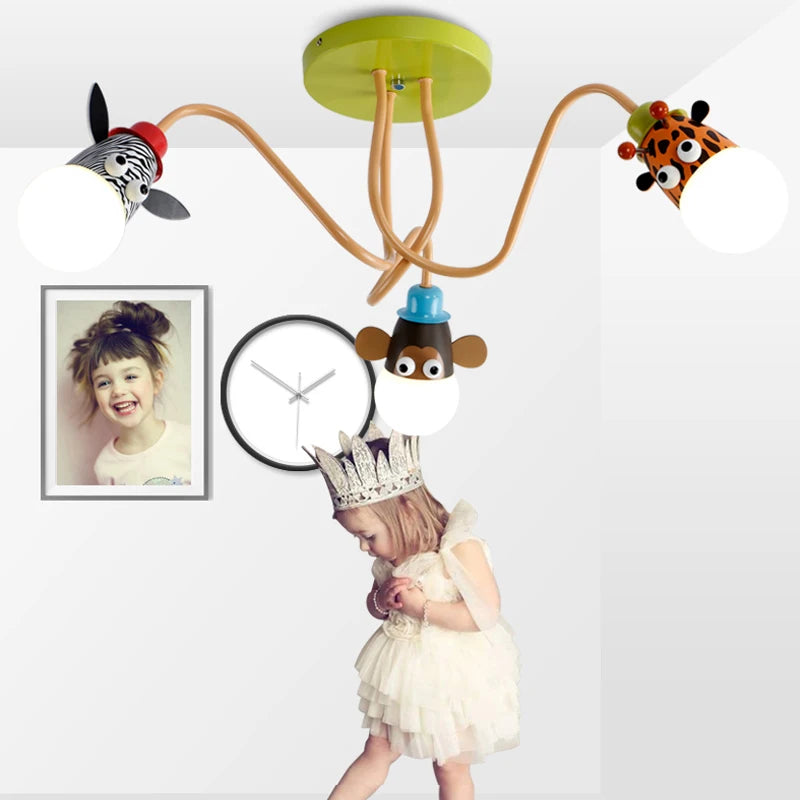lustre animal pour chambre enfant et salle à manger