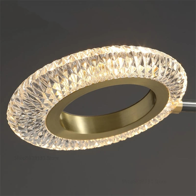 plafonnier led en cuivre avec abat-jour pmma haute transmission