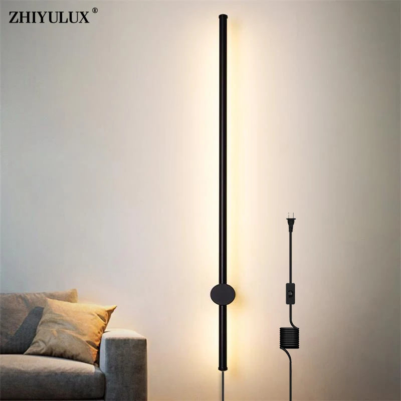 Simple avec prise applique murale LED moderne lumières salon étude chambre chevet couloir allée salon cuisine lampe éclairage intérieur