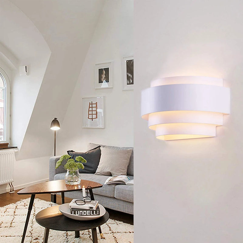 Style nordique éclairage intérieur E27 applique murale LED lumières moderne haut vers le bas lampe de chevet luminaire applique couloir intérieur salon chambre