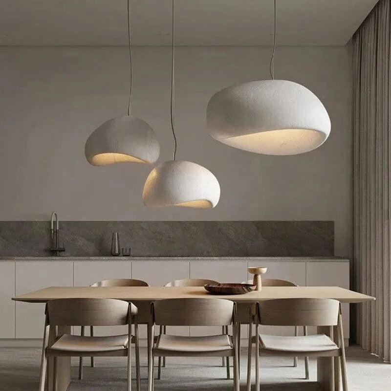 lustre moderne nordique wabi sabi led suspendu loft