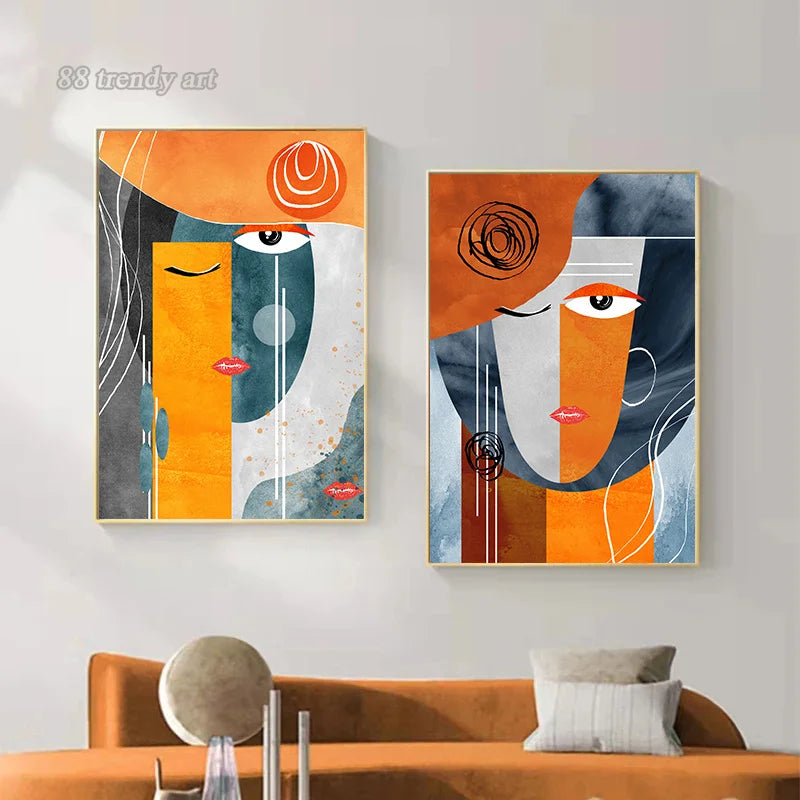 peintures abstraites modernes pour décoration artistique intérieure