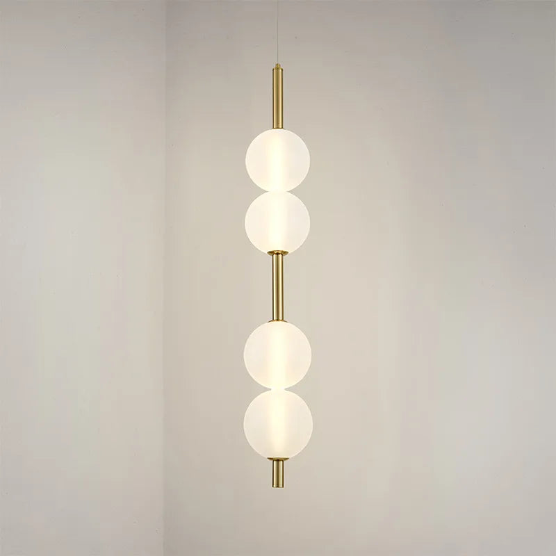 lustre nordique en verre et métal pour diverses utilisations avec cordon réglable