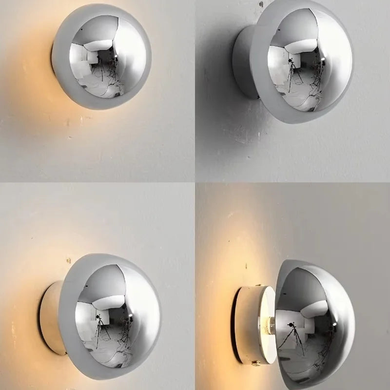 applique murale led nordique en fer et acrylique décorative moderne