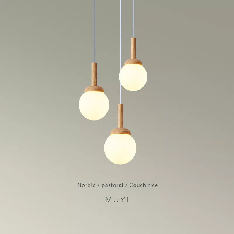 Suspension nordique atmosphérique chinoise à trois têtes salle à manger salle à manger moderne simple bar personnalisé créatif cuisine lumière