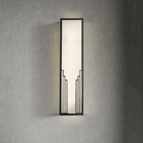 applique murale en marbre et cuivre style chinois pour décoration hôtel