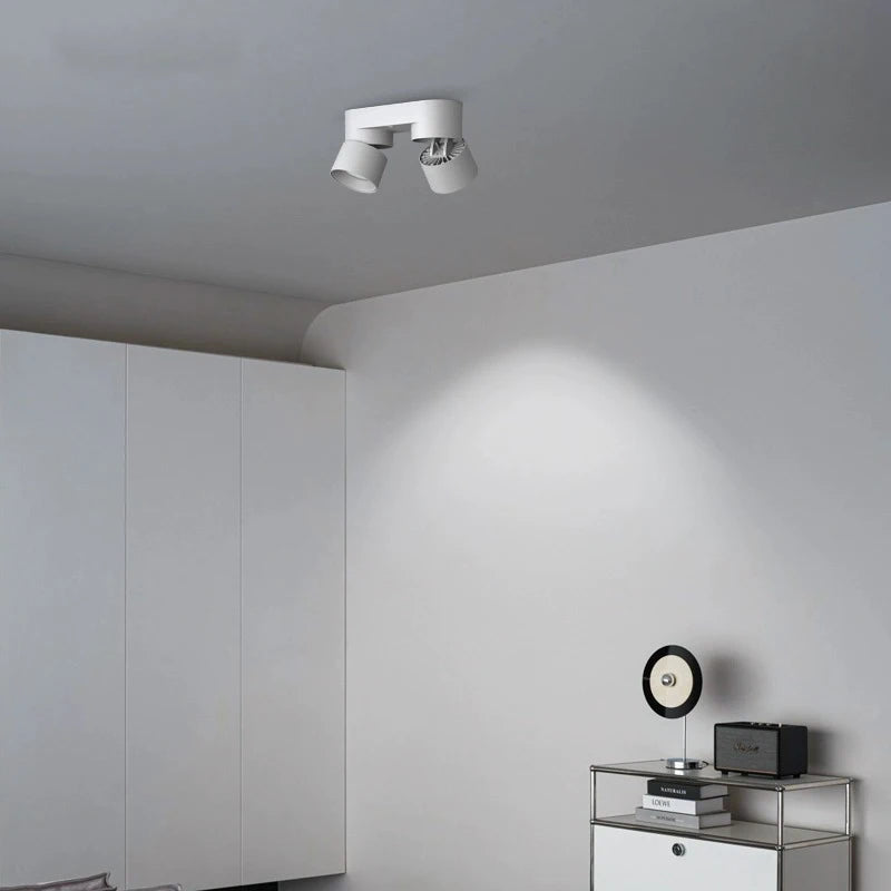 projecteur led pliable rotatif monté surface anti-éblouissement aluminium