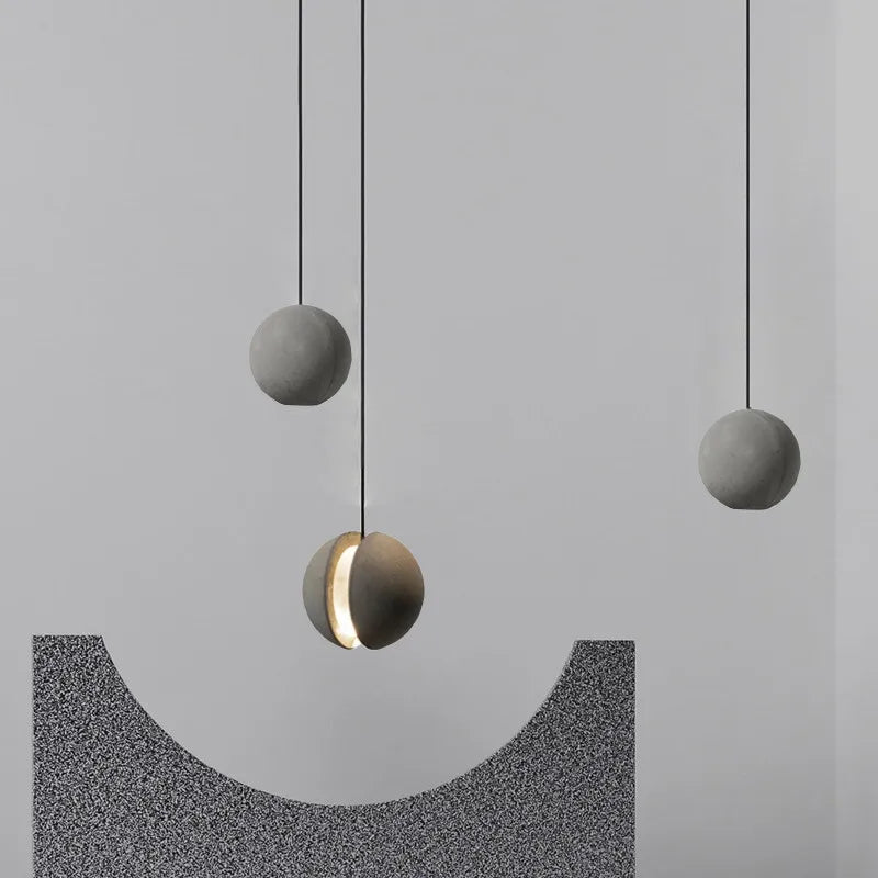 lustre moderne nordique led créatif design lune planète