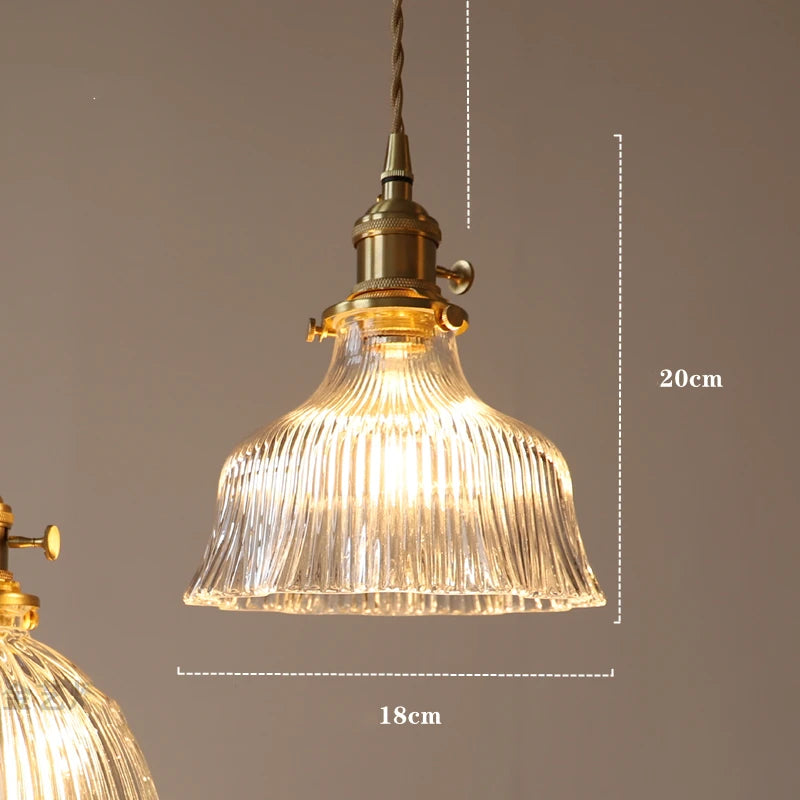 suspension nordique moderne avec abat-jour fleur en verre