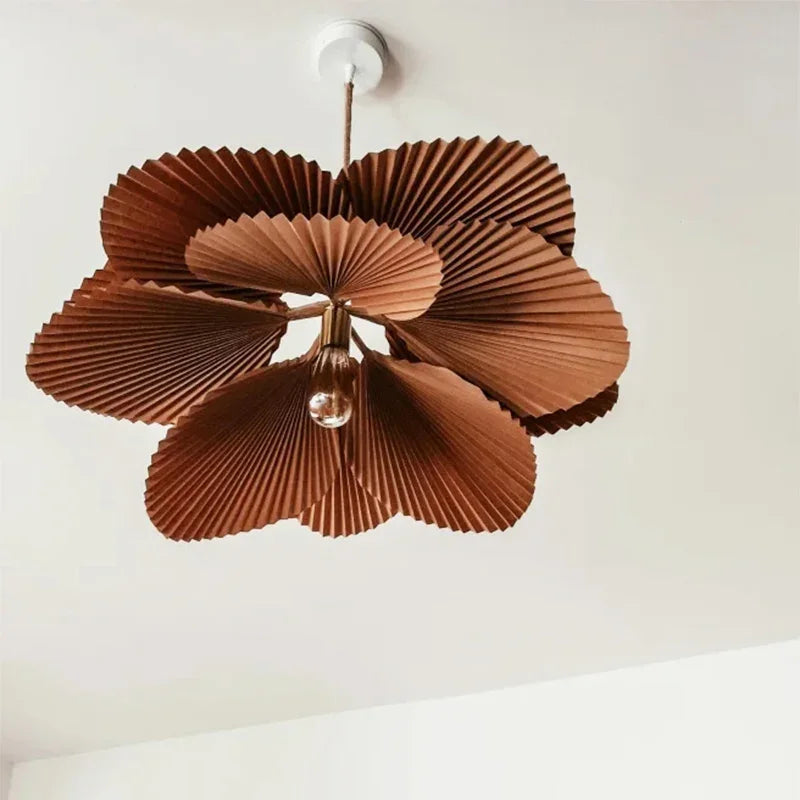suspension wabi sabi japonaise luminaire décoratif artistique fleur