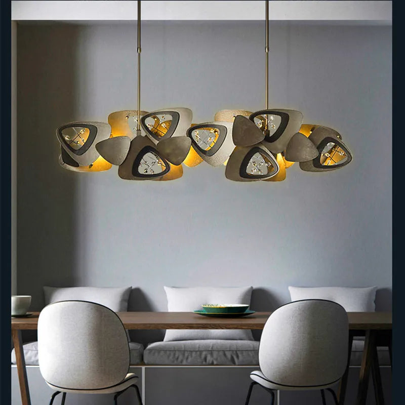 lustre postmoderne créatif en cristal suspension luminaire