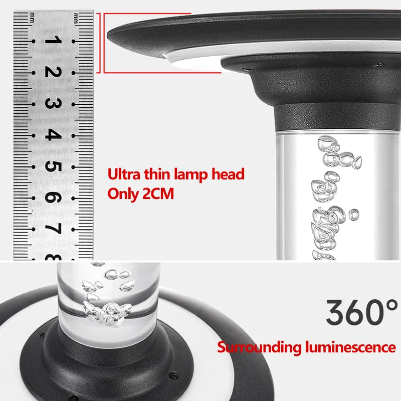 phares solaires extérieurs minimalistes modernes pour villa