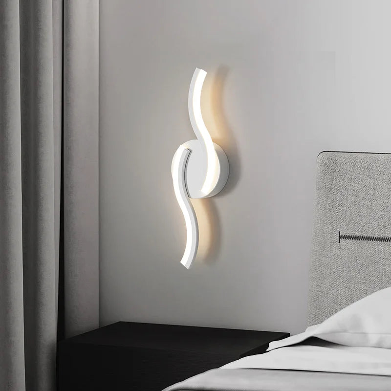 applique murale led blanche à différentes formes ludiques