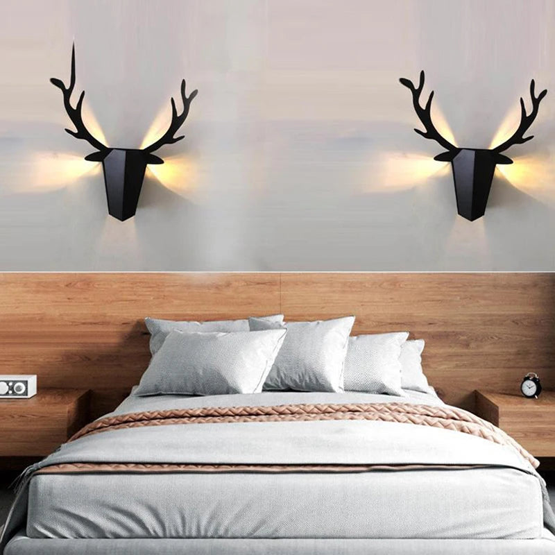 Applique murale LED moderne en bois
