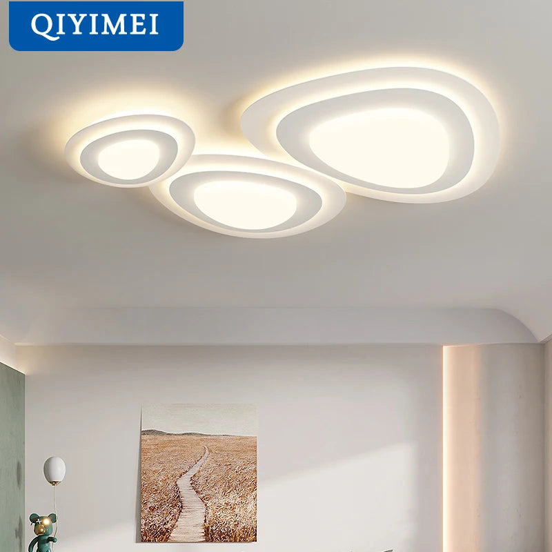 lustre qiyimei en forme de triangle luminaires éclairage intérieur