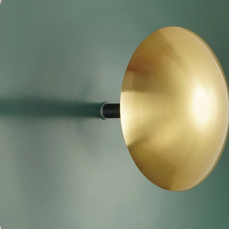 applique murale led ronde en métal diverses teintes éclairage polyvalent