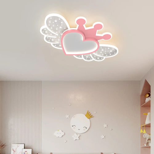 lustre led ultra lumineux moderne nordique avec décoration d'amour