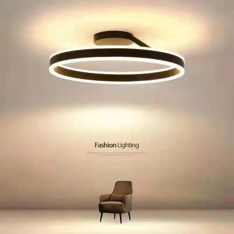 Anneau nordique Led lustre de plafond réglable pour piste salle à manger salon Table centrale chambre suspension lumière décor Lustre luminaire