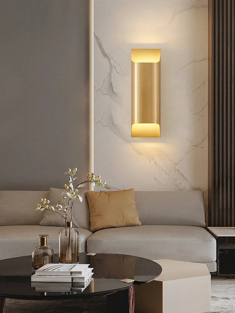 applique murale en cuivre design italien pour intérieur moderne