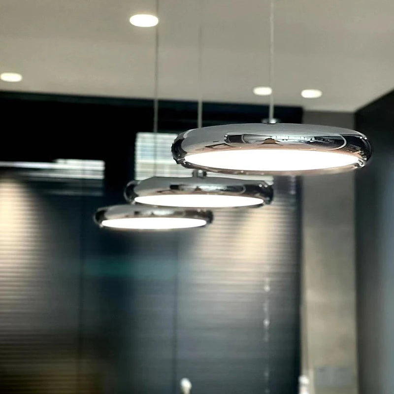 lustre rond moderne avec gradation pour restaurant et bar