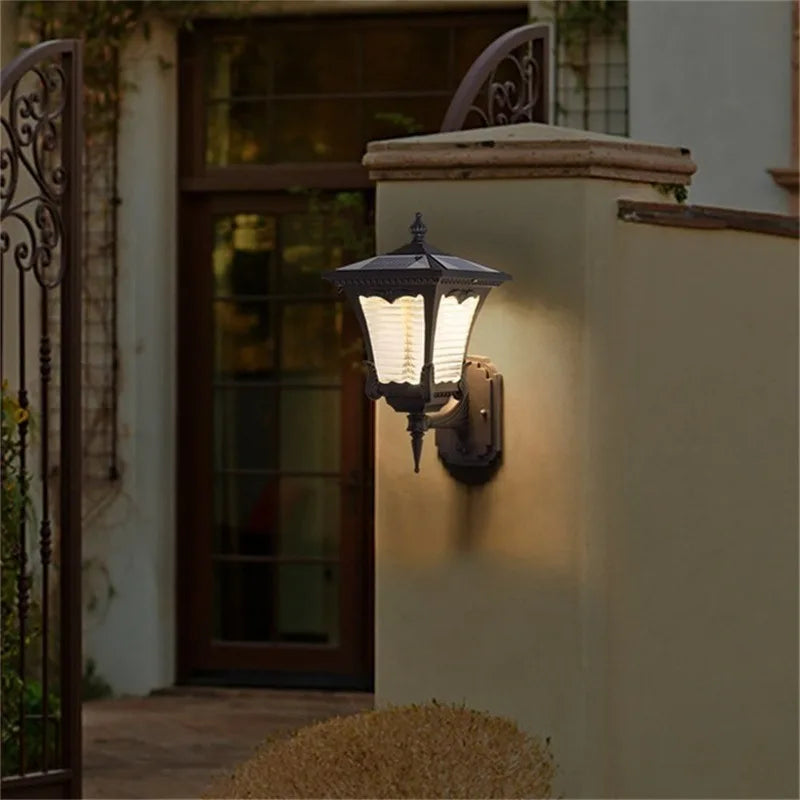 Applique murale solaire extérieur luminaire moderne LED étanche Patio cour porche balcon cour Villa allée éclairages