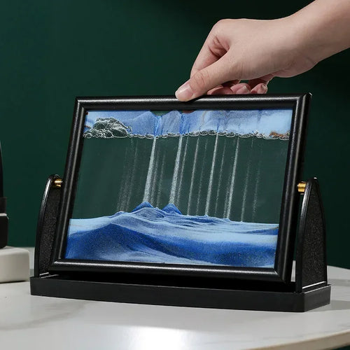 peinture artistique en mouvement sur sable créatif décoratif