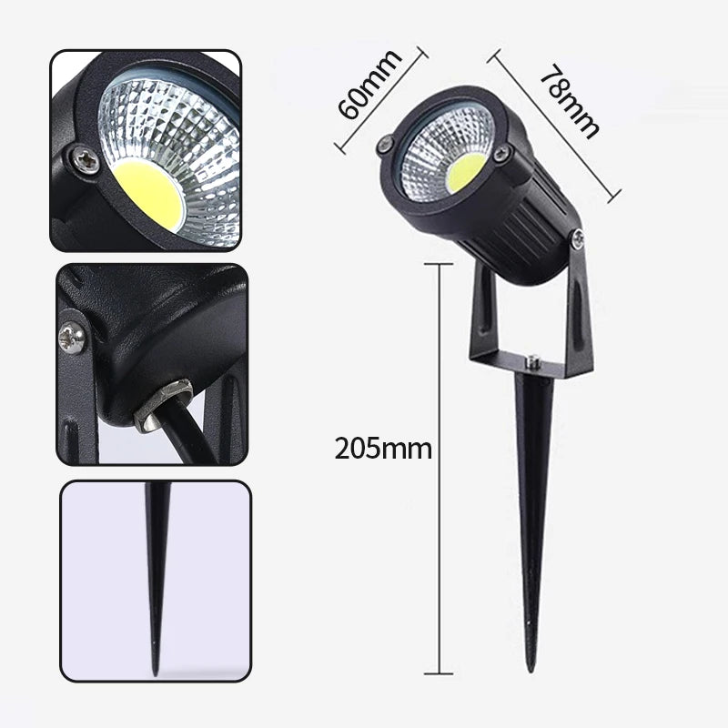 lampe de jardin led étanche pour éclairage extérieur